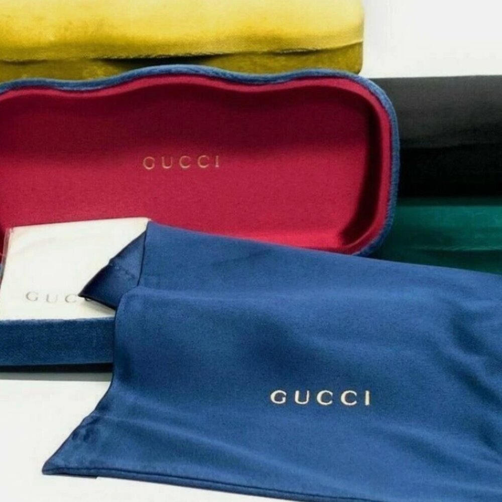 GUCCI Brown Transparent Men's Large 56 mm Sunglasses - Picture 5 of 5